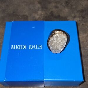Heidi Daus Gold and Crystal Ring